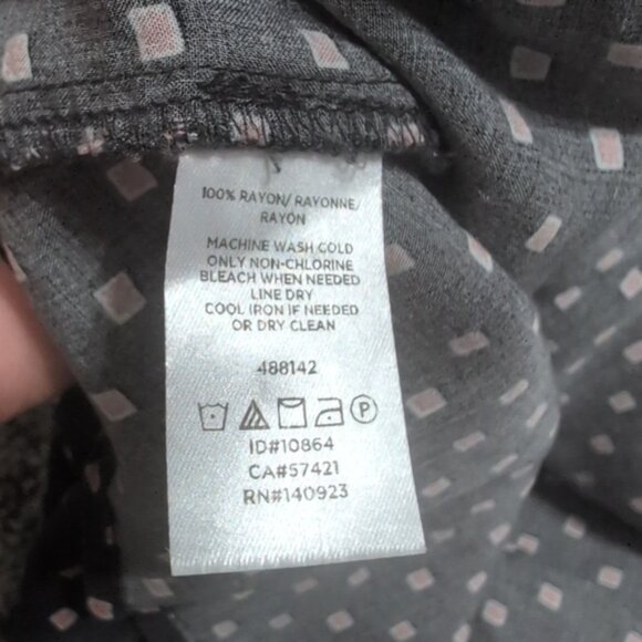 LOFT Outlet Rayon Square Polka Dot Print Casual Dress Size XL - Picture 11 of 11